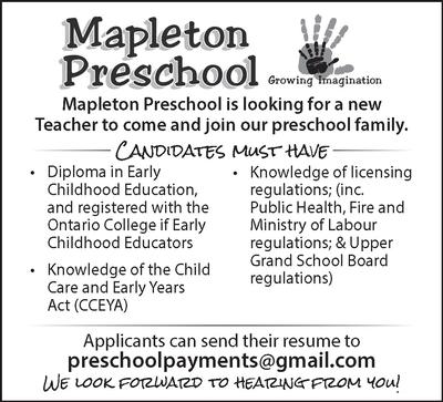MAPLETON PRE-SCHOOL 3