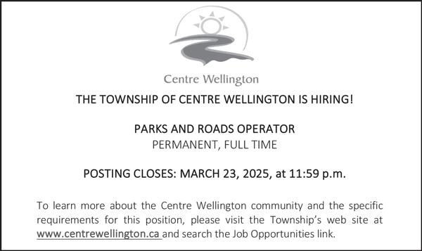 TOWNSHIP OF CENTRE WELLINGTON 3