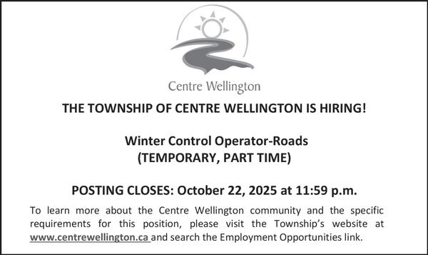 TOWNSHIP OF CENTRE WELLINGTON 3