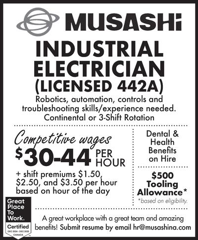 MUSASHI AUTO PARTS CANADA INC. 4