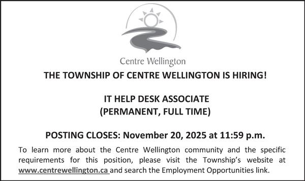 TOWNSHIP OF CENTRE WELLINGTON 3